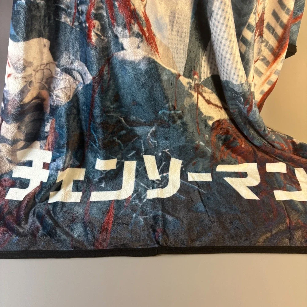NWOT Chainsaw Man Anime Manga Fleece Blanket Throw Plush Collectible 45